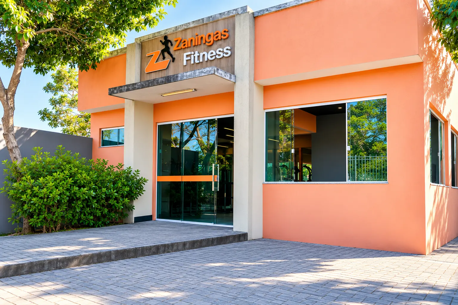 Fachada da Zaningas Fitness